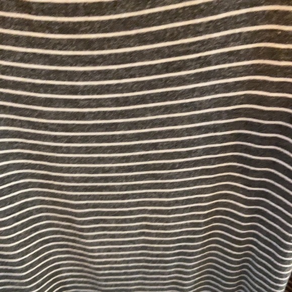 Olivia raw gray and white striped dress - Picture 2 of 2